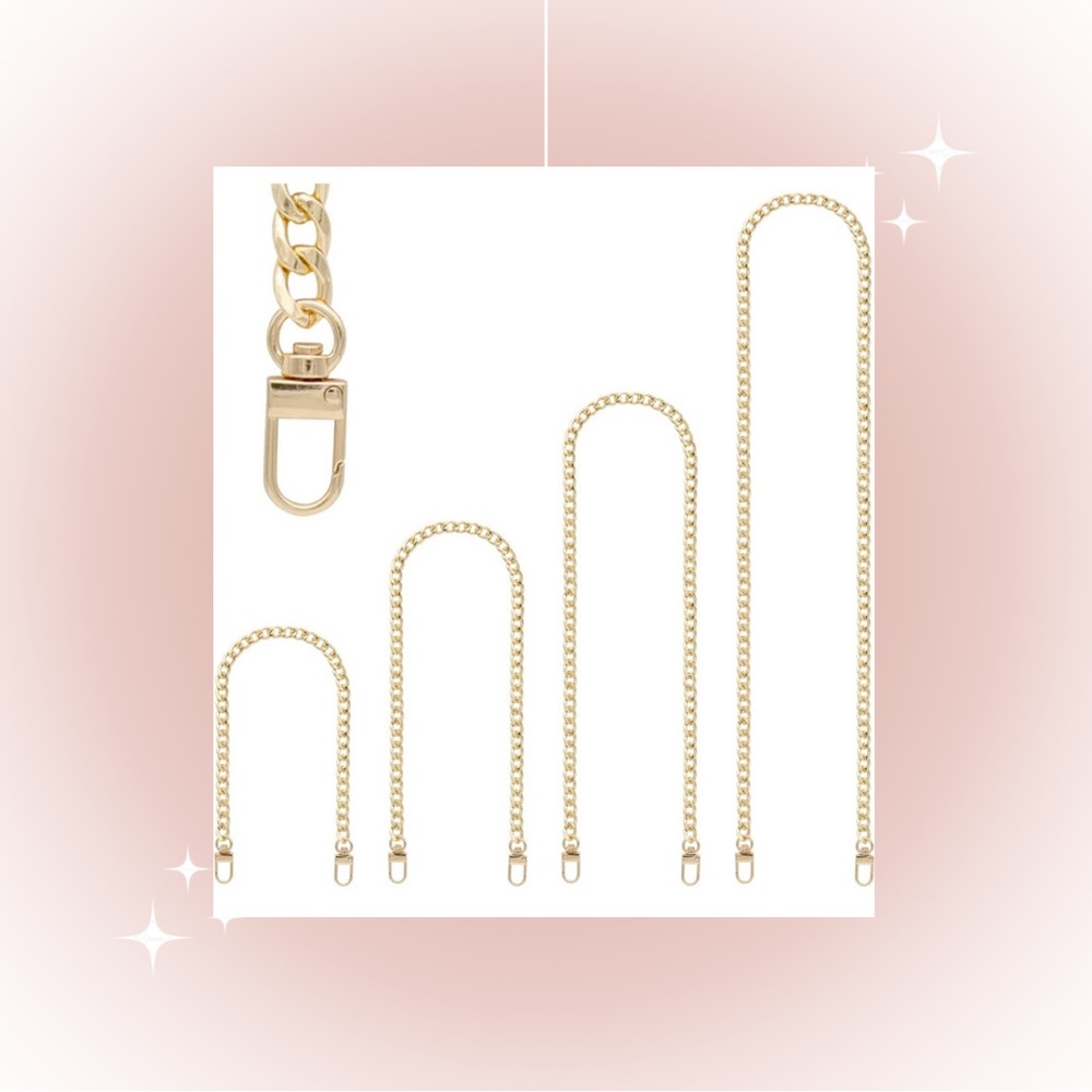 Multiple Lengths and Colors- Handbag Chain Attachment Crossbody Bag 47.2in - Picture 3 of 3